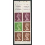 £1 Vending Red cover DB 21(3) Cyl Q3 x 6 B (S) perfs, incorrect rates, good perfs on all sides.