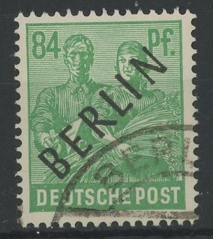 1948 84pf green F/U, fine.