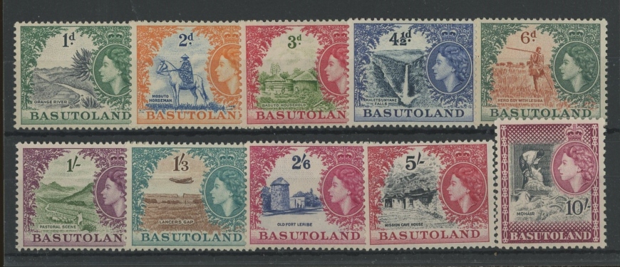 1954-58 set (except ½d) Mint.