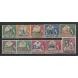 1954-58 set (except ½d) Mint.