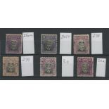 Revenues: 1913-24 Admirals six different £1 values fiscally used with Die II perf 15 SG 254a,