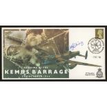 2006 Bombing of Kembs Barrage cover signed by Harold Riding who was involved in this operation.