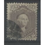1861 24c lilac Washington used, fine.