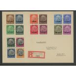 German Occupation of Alsace 1940 registered FDC, fine. STC 500 euros.