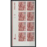 England 2003 1st (Type II) imperforate Cylinder D1 block of 8. U/M, fine.