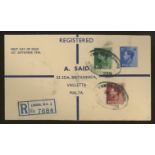 1936 Edward VIII ¼d, 1½d & 2½d Display FDC with Registered Chancery Lane oval H/S.