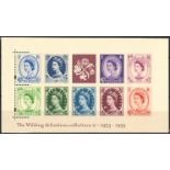 2003 Wildings Miniature Sheet on watermarked paper showing 4 stamps with different values to the