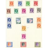 1954-63 Mint collection on pages incl. coils & shades.