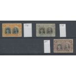 1910-13 Double Heads with 4d black & orange & 2/- black & dull blue perf 15 SG 174 & 178,