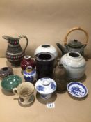 A MIXED COLLECTION OF CHINESE CERAMICS AND PORCELAIN INCLUDING, PLATEWARE AND VASES, WITH SOME