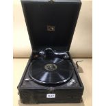 A HIS MASTERS VOICE GRAMOPHONE