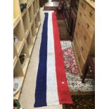 A VINTAGE FRENCH FLAG 450 X 55CM