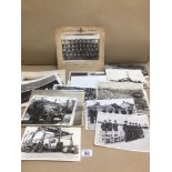 A QUANTITY OF BLACK AND WHITE PHOTOGRAPHS, MILITARY AND EARLY MOTOR VEHICLES