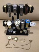 A QUANTITY OF LADIES AND GENTS WATCHES, SEKONDA, LIMIT AND MORE