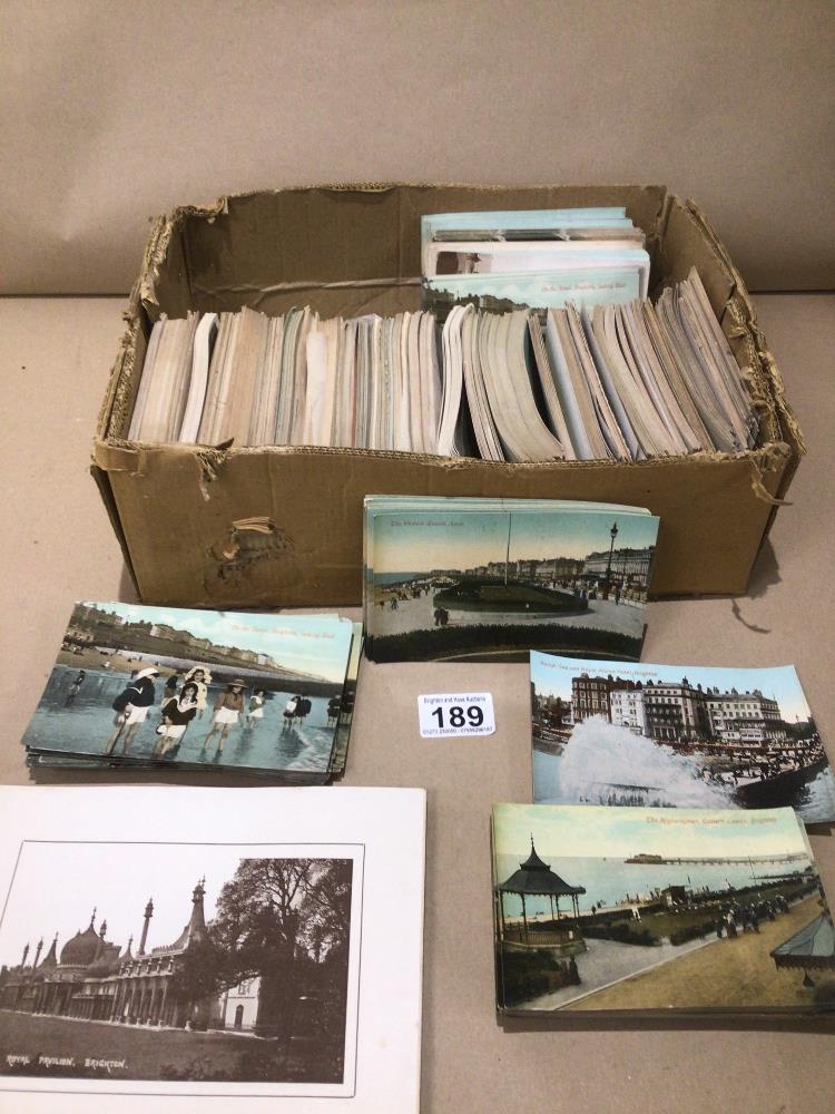 A COLLECTION OF VINTAGE POSTCARDS AND PHOTOGRAPHS, MANY OF WHICH ARE OF POINTS OF INTEREST AROUND