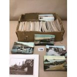A COLLECTION OF VINTAGE POSTCARDS AND PHOTOGRAPHS, MANY OF WHICH ARE OF POINTS OF INTEREST AROUND