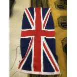 A VINTAGE CLOTH UNION JACK FLAG 134 X 62CM