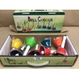 TWO BOXED BELL CHORUS MUSICAL INSTRUMENTS