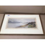 A FRAMED AND GLAZED WATERCOLOUR BY LOUISA K RENNIE CIRCA 1895 52 X 30CM