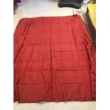 A TERENCE CONRAN 100% SILK BEDSPREAD 249 X 242CM