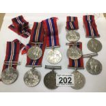 A QUANTITY OF COPY DEFENCE MEDALS 1939-1945