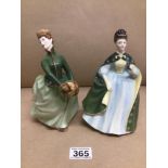 TWO ROYAL DOULTON FIGURES GRACE HN2318 AND PREMIERE HN2343 20CM