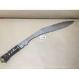 A LARGE KUKRI KNIFE TOTAL LENGTH 62CM