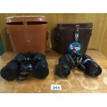 TWO PAIRS OF BINOCULARS, ROSS AND ZENITH