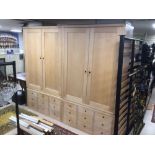 A TERENCE CONRAN PENDINE CANADIAN MAPLE SET OF WARDROBES (FOUR PIECES) (RECEIPTS OF OVER £6000)