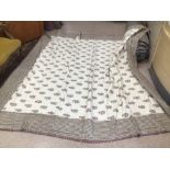 A VINTAGE BEDSPREAD 267 X 264CM