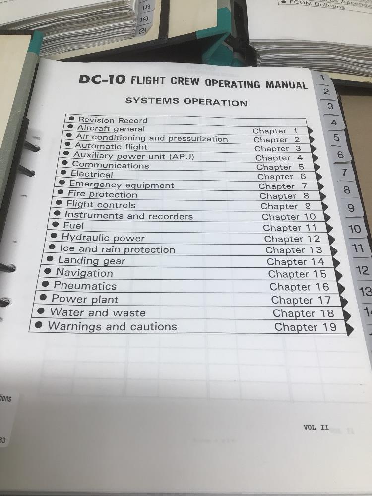 FLIGHT OPERATING MANUALS FOR THE D.C.10 - Image 2 of 4