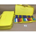 THREE TOY XYLOPHONES (METALLOPHONE)