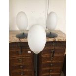 FLOS, ITALIAN DESIGNER LIGHTING TWO SIDELIGHTS AND STANDARD LAMP