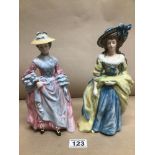 TWO ROYAL DOULTON FIGURINES MARY COUNTESS HOWE (HN 3007) AND SOPHIA CHARLOTTE LADY SHEFFIELD (HN