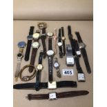 A QUANTITY OF VINTAGE LADIES AND GENTS WATCHES, LORUS, CARVEL, FEREX, SEKONDA AND MORE