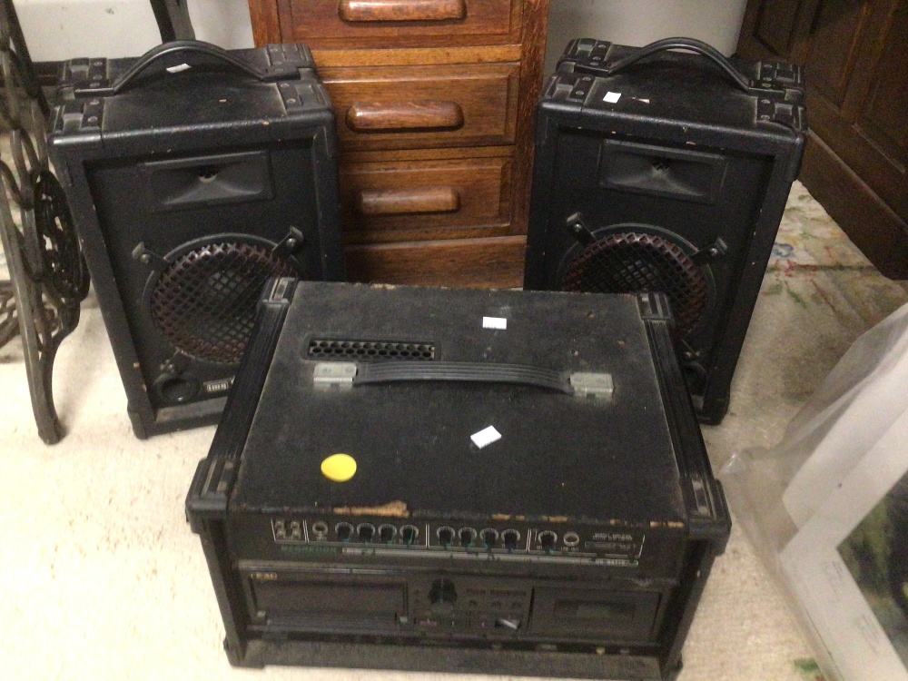 A MCGREGOR BG100 AMPLIFIER WITH A TEAC AD-500 CASSETTE DECK AND TWO-STAGE LINE PAB-8P SPEAKERS - Image 2 of 2