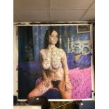 A LARGE ADULT POSTER OF A FEMALE NUDE 155 X 183CM