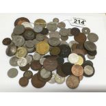 A QUANTITY OF USED COINAGE AND MEDALLIONS (SILVER CONTENT)