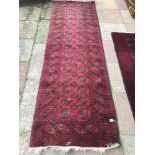 A VINTAGE TURKISH RUNNER/CARPET 271 X 83CM