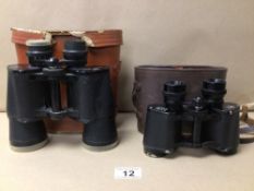 TWO PAIRS OF CASED BINOCULARS OLYMPIC 8 X 30 AND REGALE MARINE 7 X 50