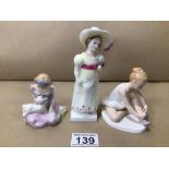 THREE ROYAL DOULTON FIGURES (HN2801) BALLET SHOES (HN3434) AND MARY HAD A LITTLE LAMB (HN2048), UK