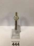 A LADIES 9CT GOLD WRISTWATCH BY GIRURD PERREGAUX, UK P&P £15