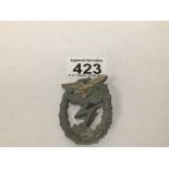 A LUFTWAFFE GROUND COMBAT BADGE 37.26 GRAMS, UK P&P £15