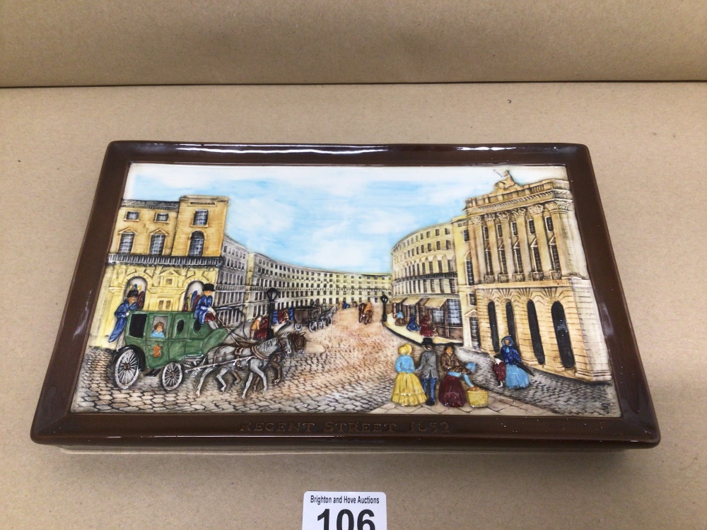 A VINTAGE CERAMIC WALL PLAQUE BY BESWICK ENGLAND OF REGENT ST LONDON 1852 - Image 3 of 4