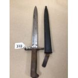 A BAYONET MARKED WAFFENFABRIK NEUHAUSEN 604 43CM, UK P&P £15