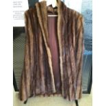 A MINK GILET COAT, UK P&P £15