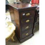 AN EARLY MAHOGANY FOUR DRAWER CABINET 89 X 60 X 41CM