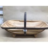 A VINTAGE SUSSEX TRUG (R.G.BINGHAM), UK P&P £15