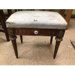 A VINTAGE FRENCH EMPIRE STYLE STOOL