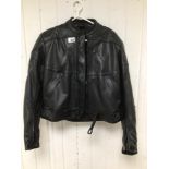 A LEATHER MOTORBIKE JACKET BY SHOEI, CONTINENTAL SIZE 44